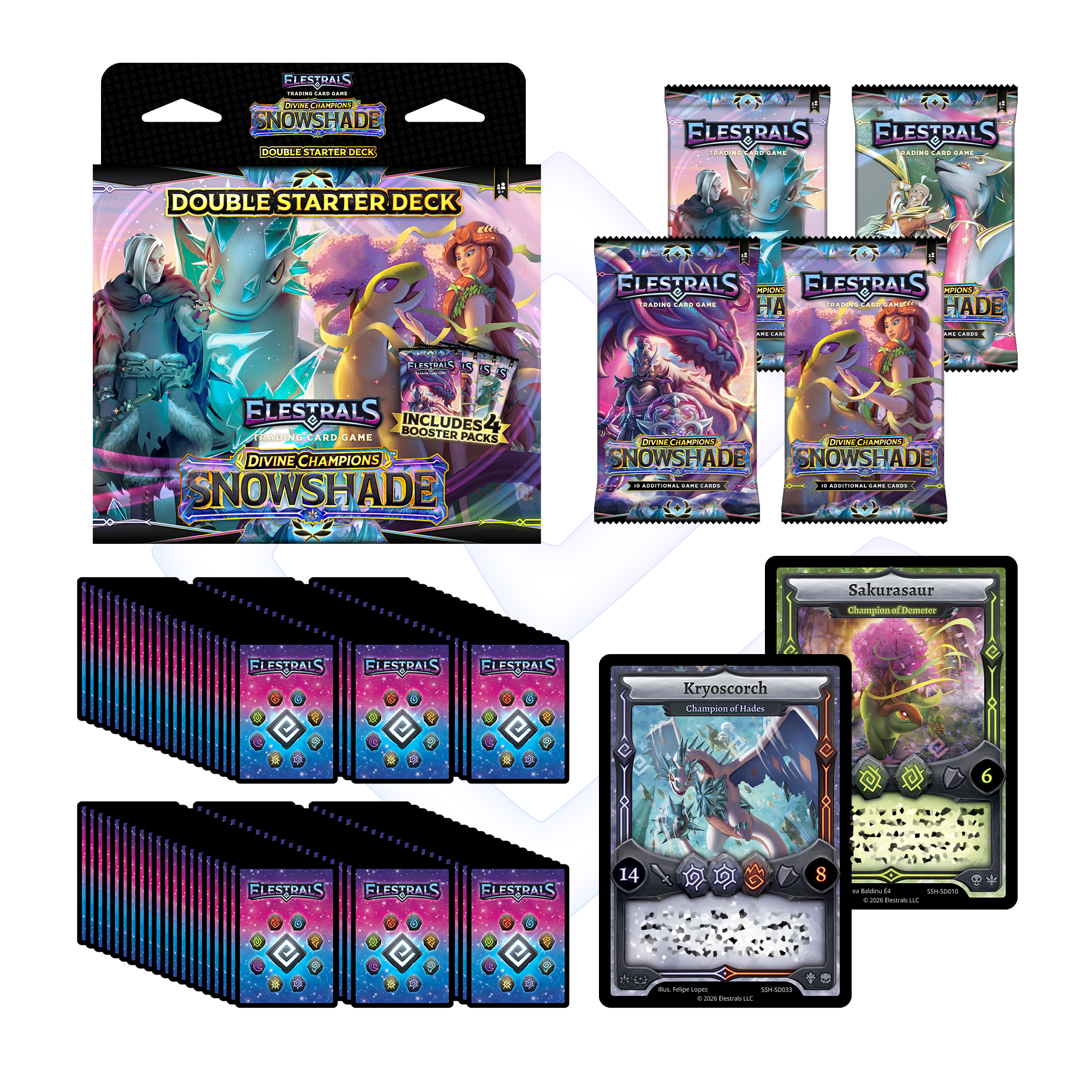 Elestrals TCG: Hades vs. Demeter Double Starter Deck - Snowshade (Divine Champions) (PREORDER)