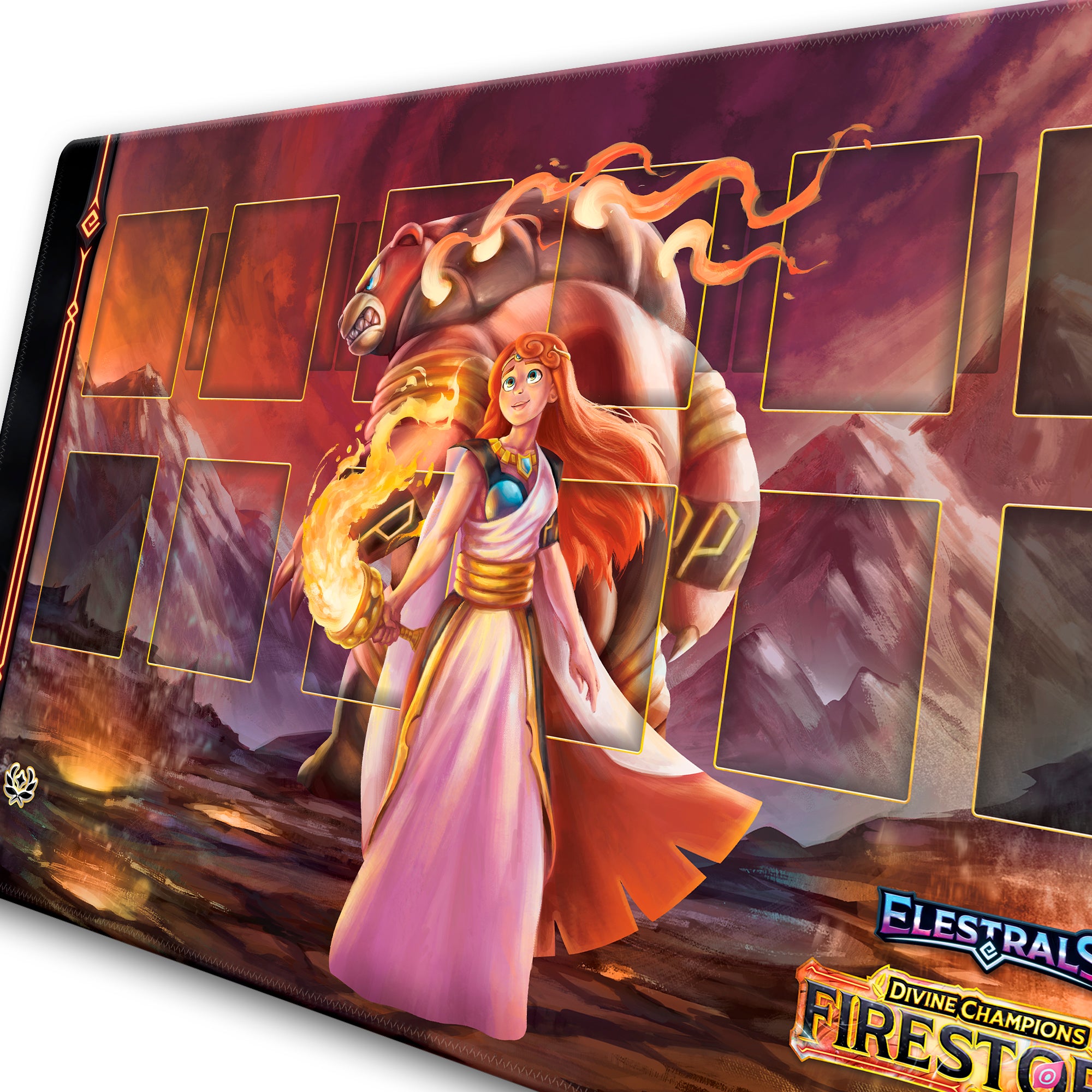 Firestorm Majursa Champion of Hestia Playmat