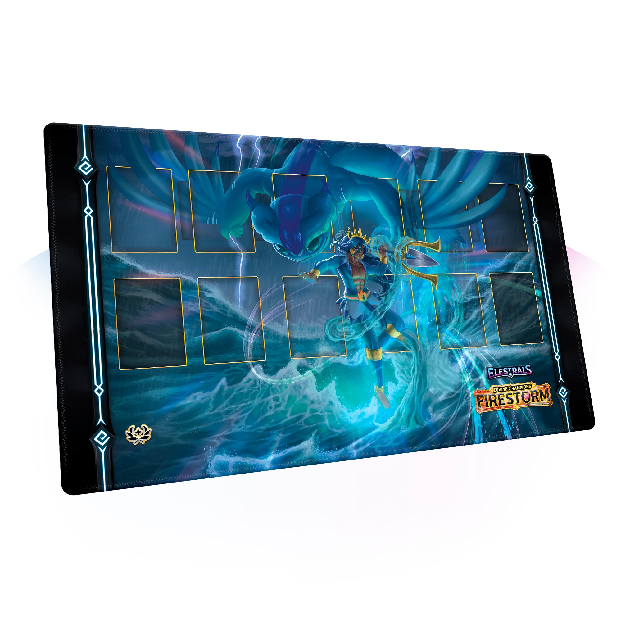 Firestorm Majesea Champion of Poseidon Playmat
