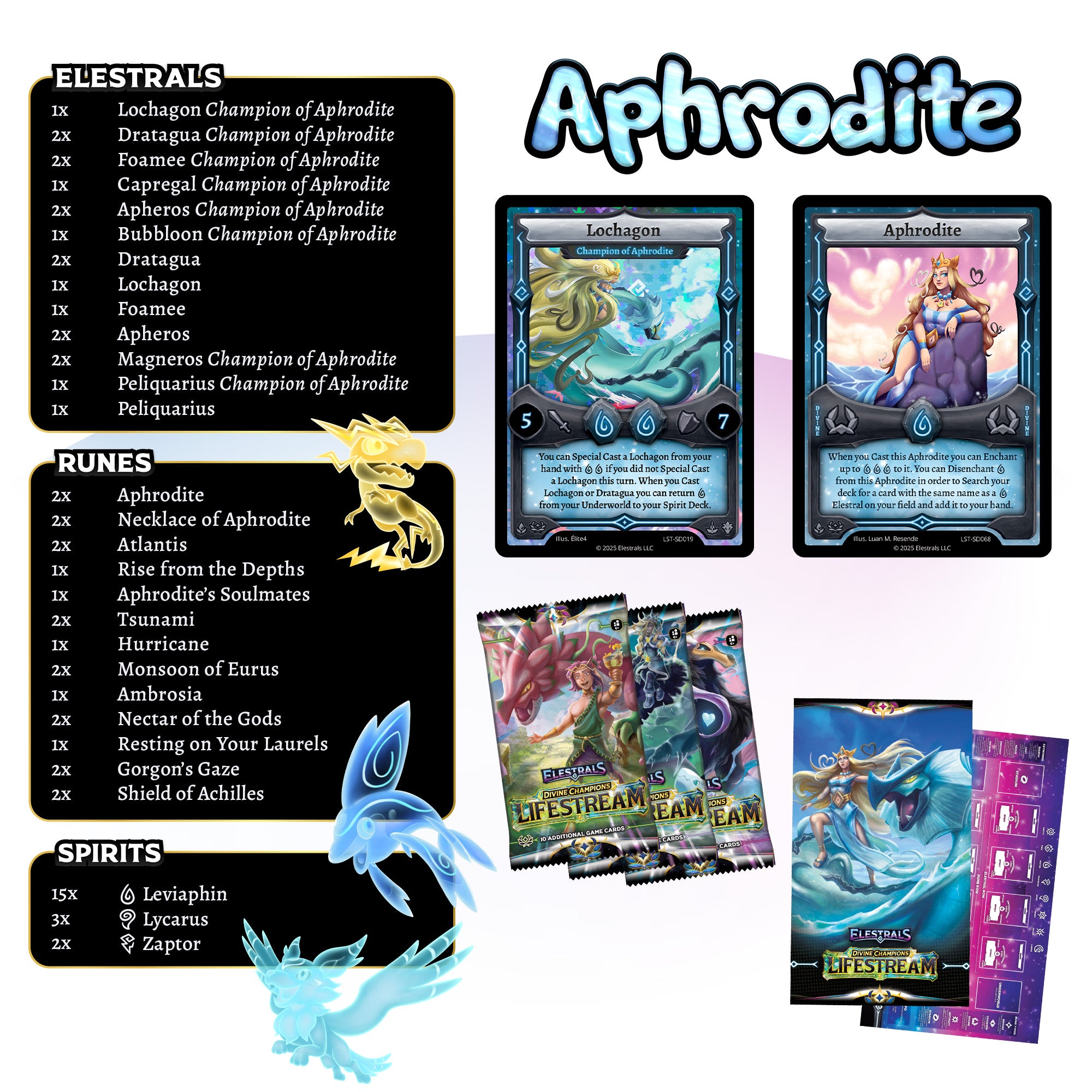 Lifestream Aphrodite Starter Deck with 3 Booster Packs