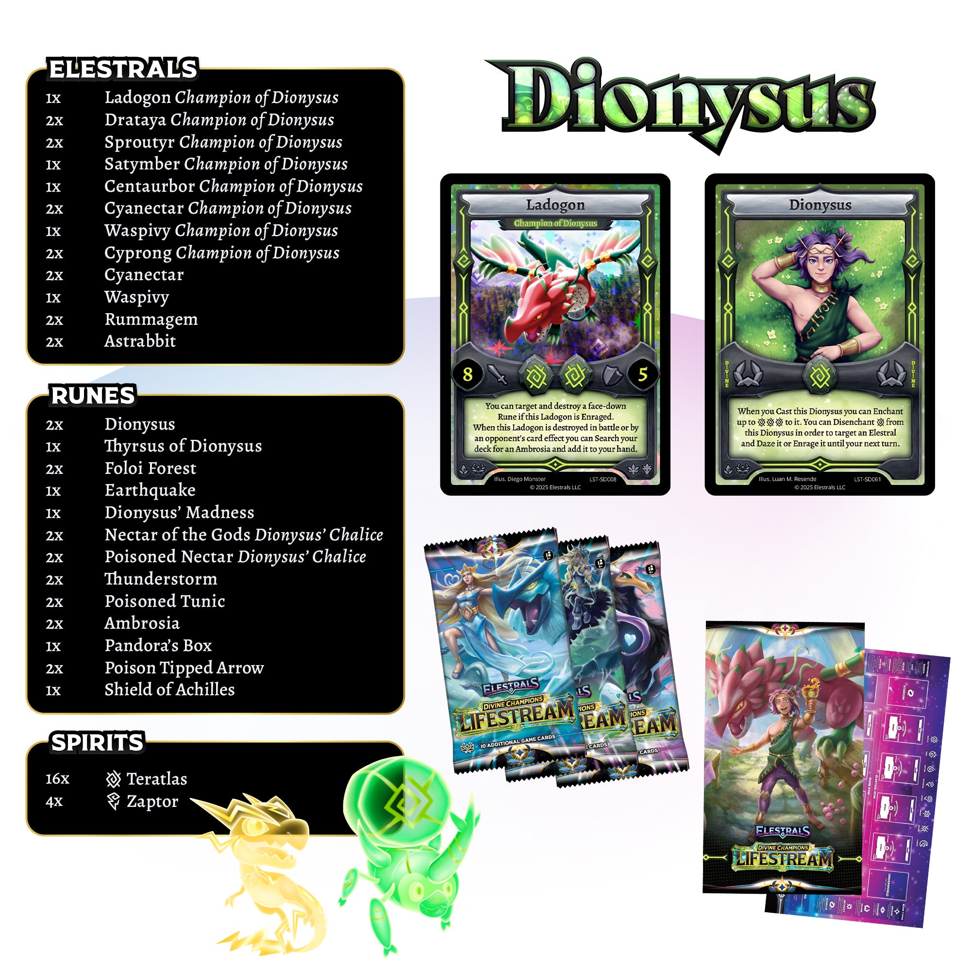 Lifestream Dionysus Starter Deck with 3 Booster Packs