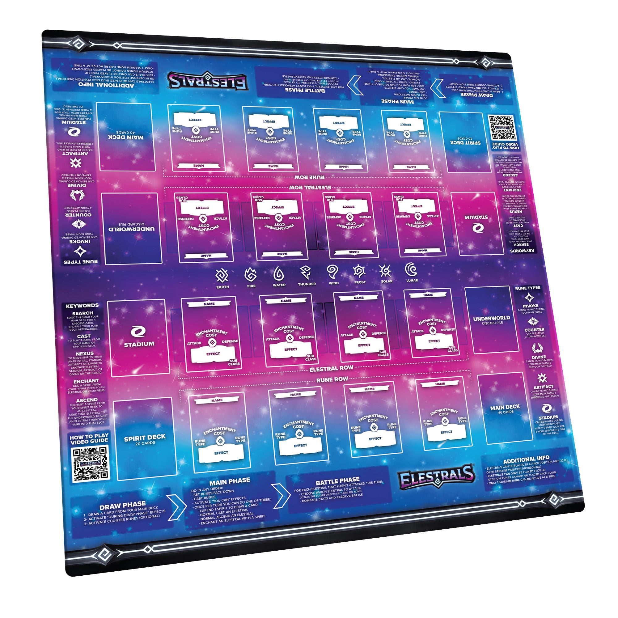 Elestrals TCG: 2-Player Demo Playmat