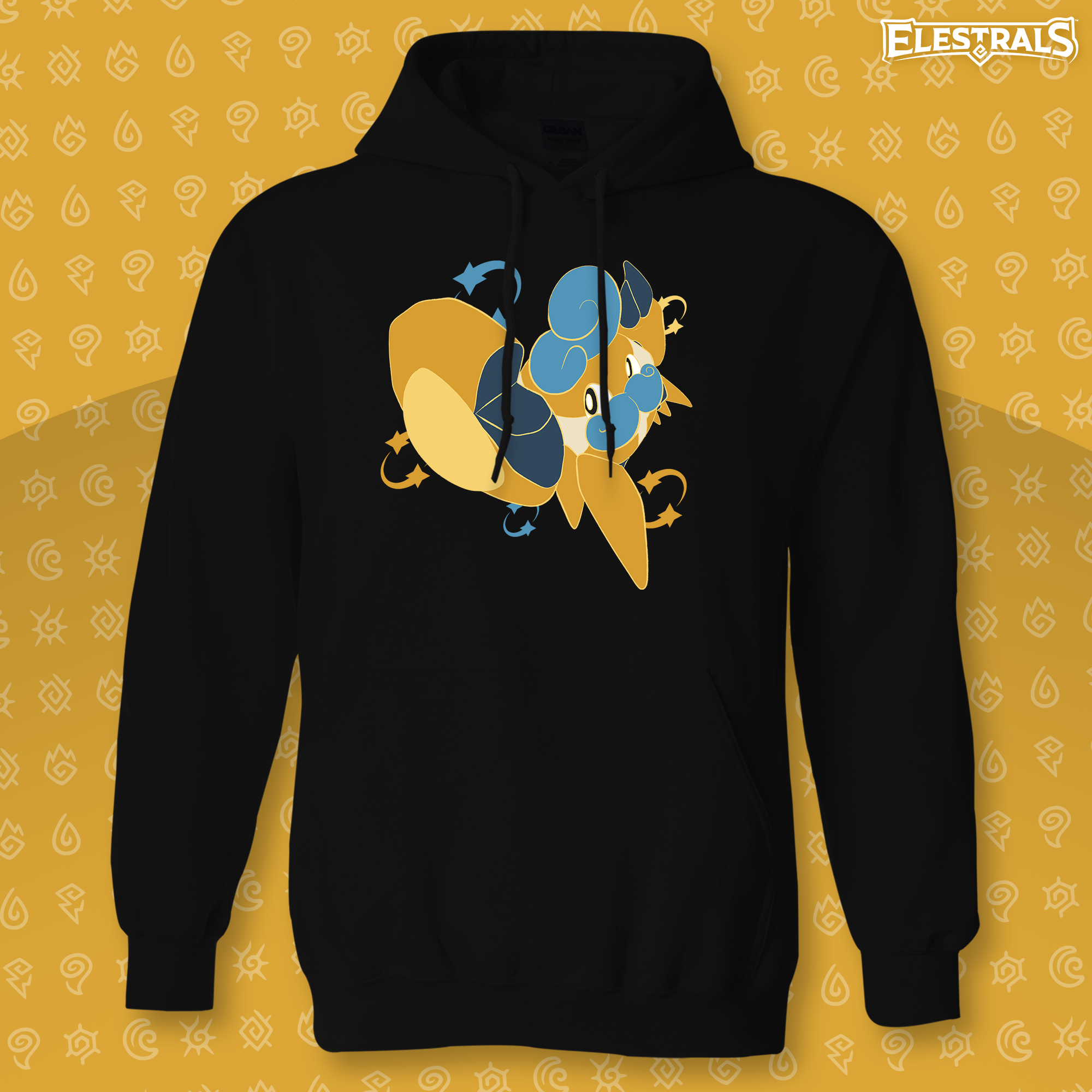 Stellar Moustacean Graphic Hoodie - Adult