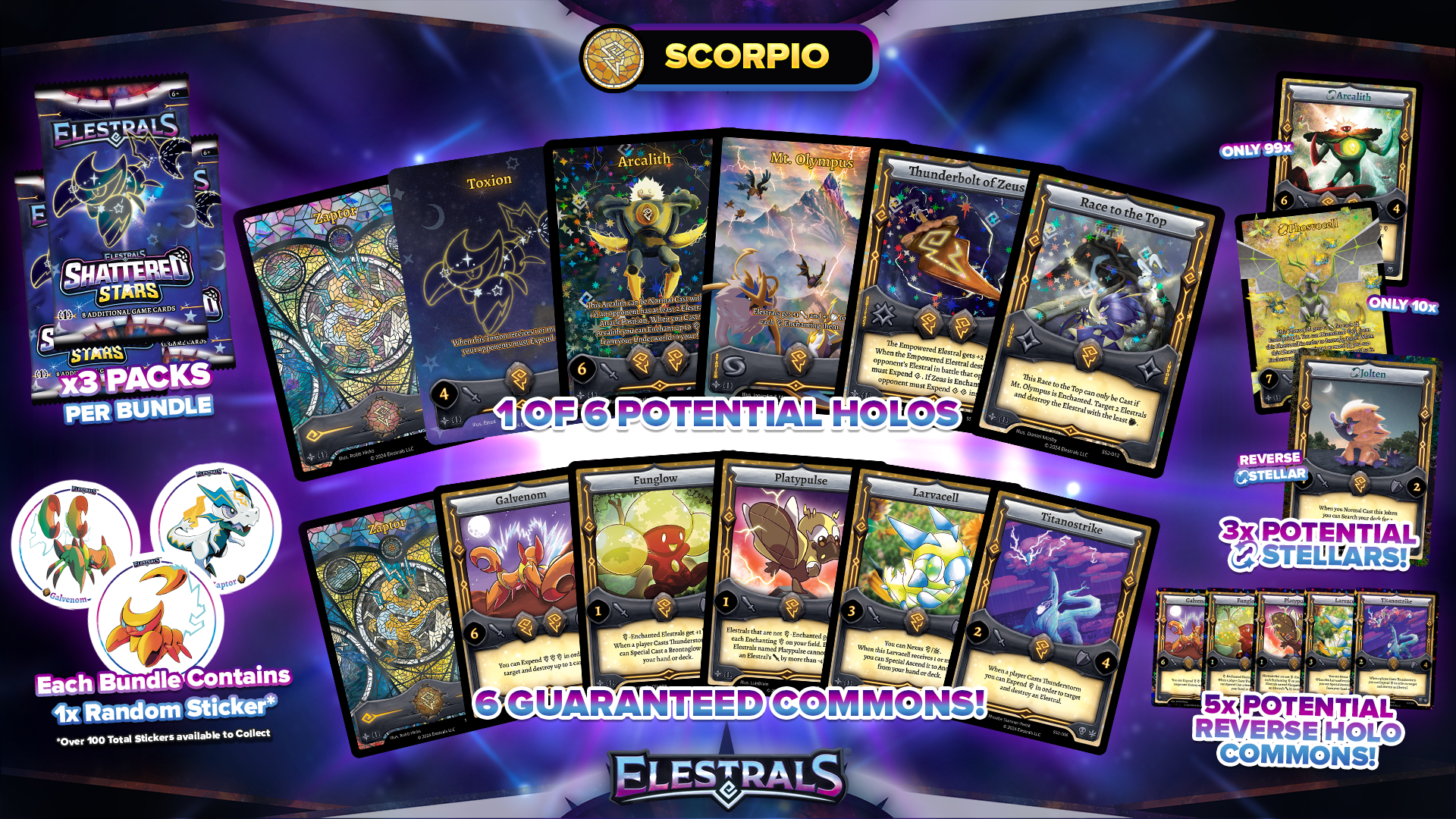 Shattered Stars Scorpio Thunder Bundle (3 Packs)