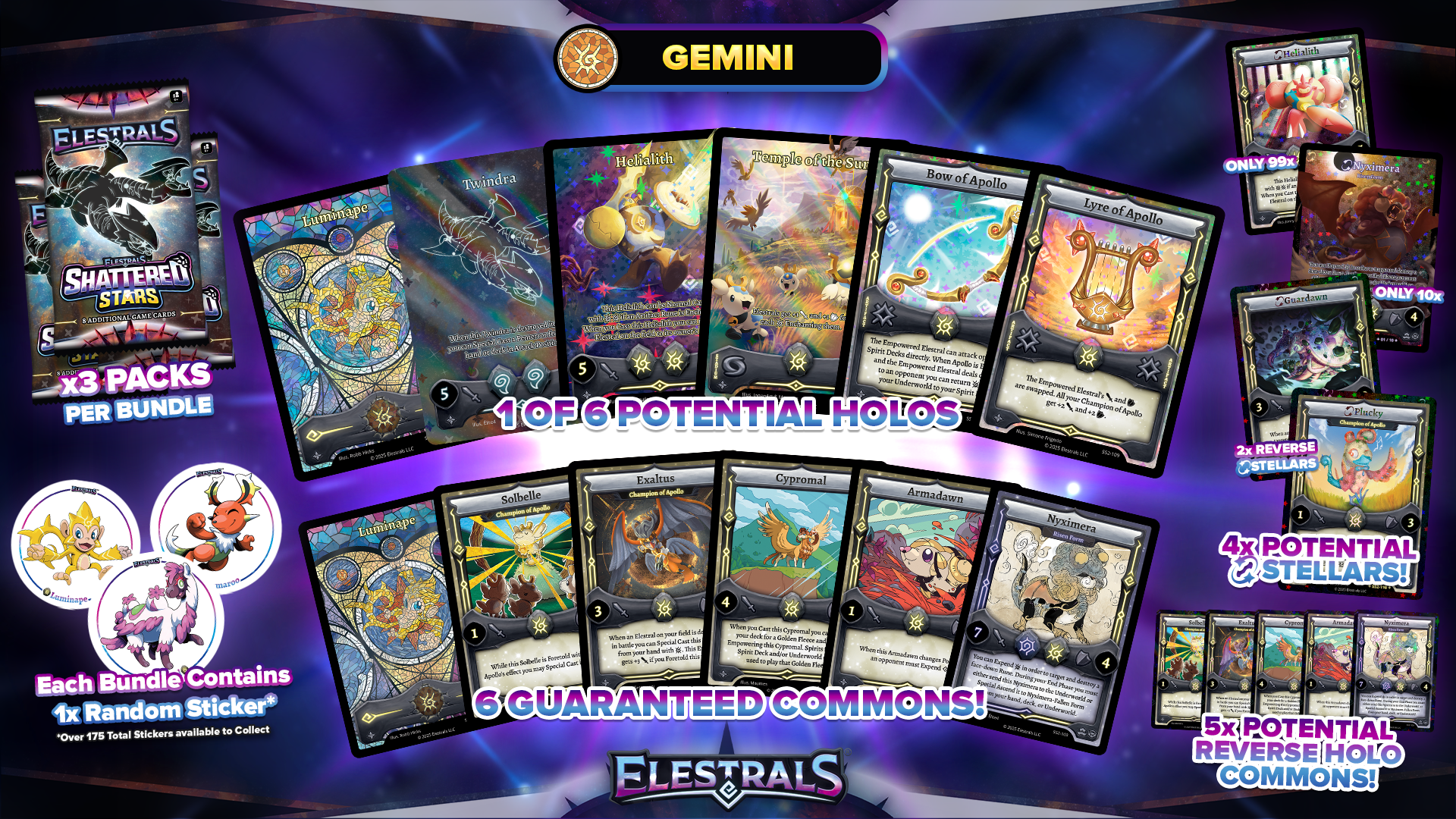Shattered Stars Gemini Solar Bundle (3 Packs)