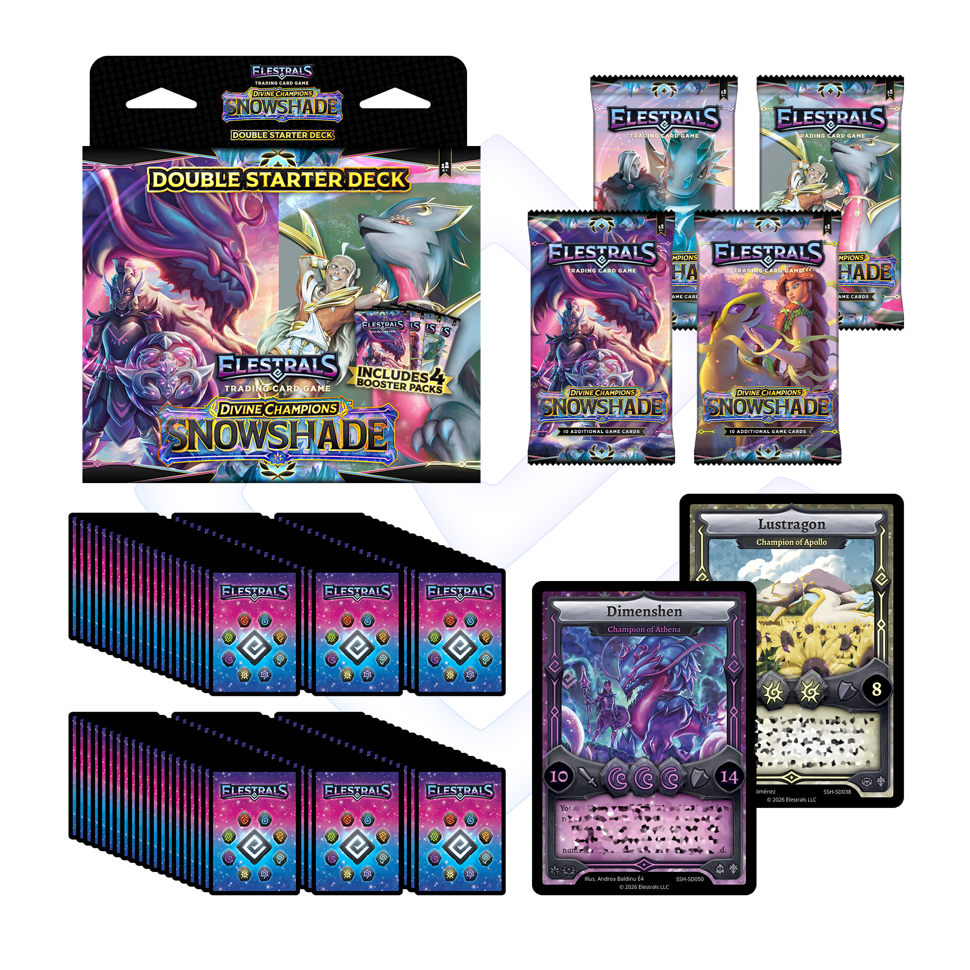 Elestrals TCG: Athena vs. Apollo Double Starter Deck - Snowshade (Divine Champions) (PREORDER)