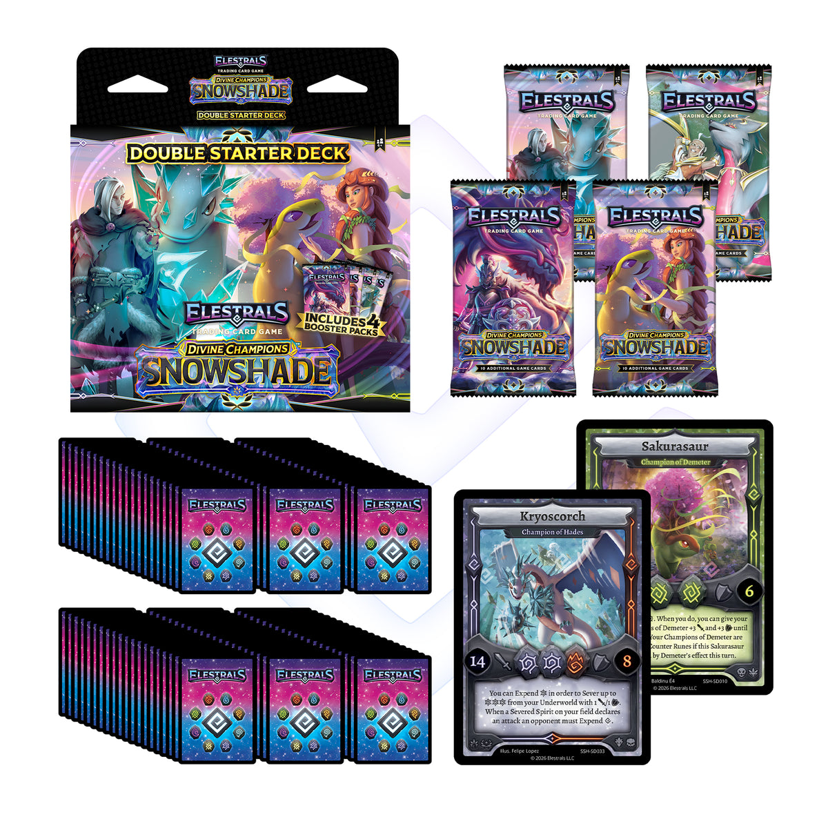 Elestrals TCG: Hades vs. Demeter Double Starter Deck - Snowshade (Divine Champions)