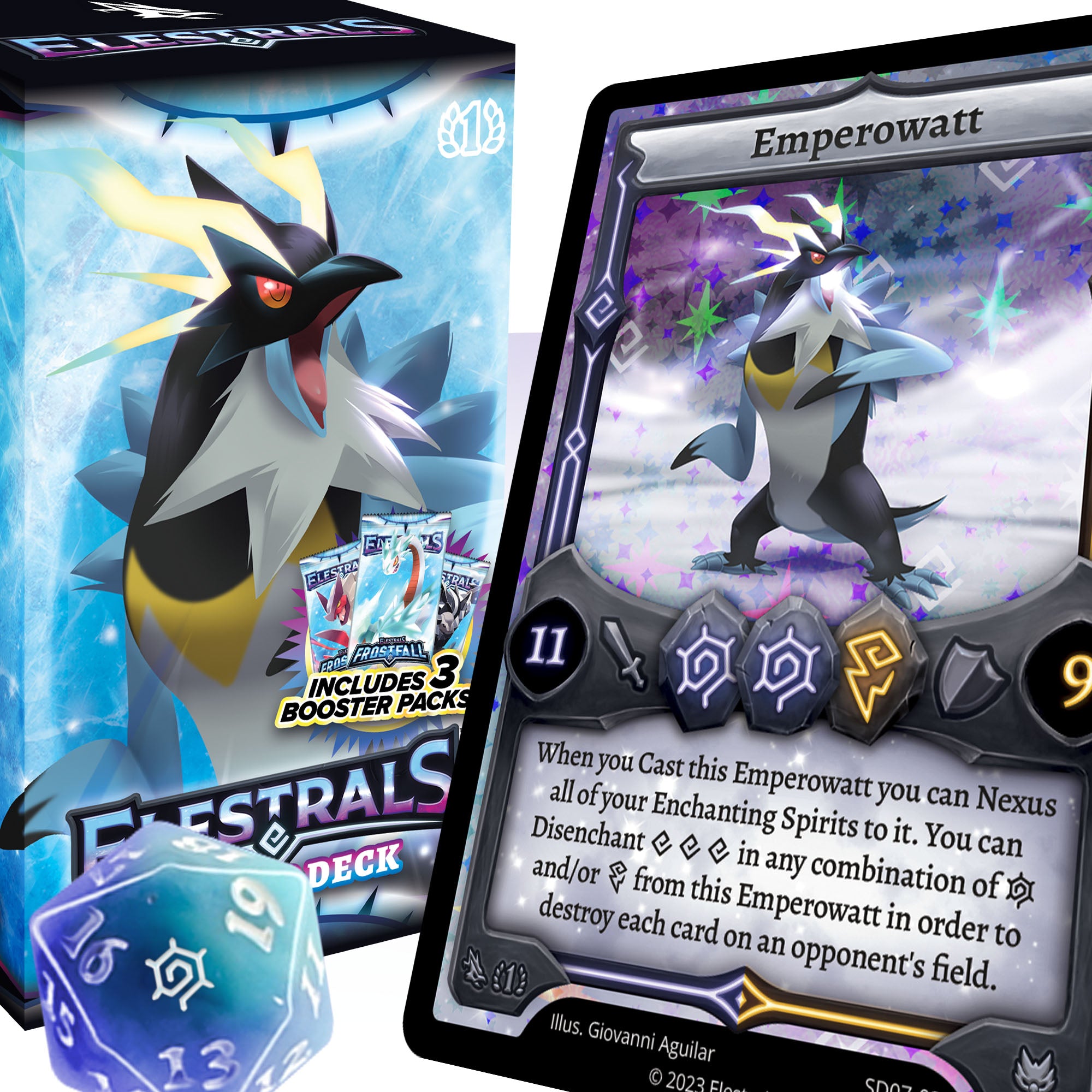 Frostfall Emperowatt Starter Deck with 3 Packs