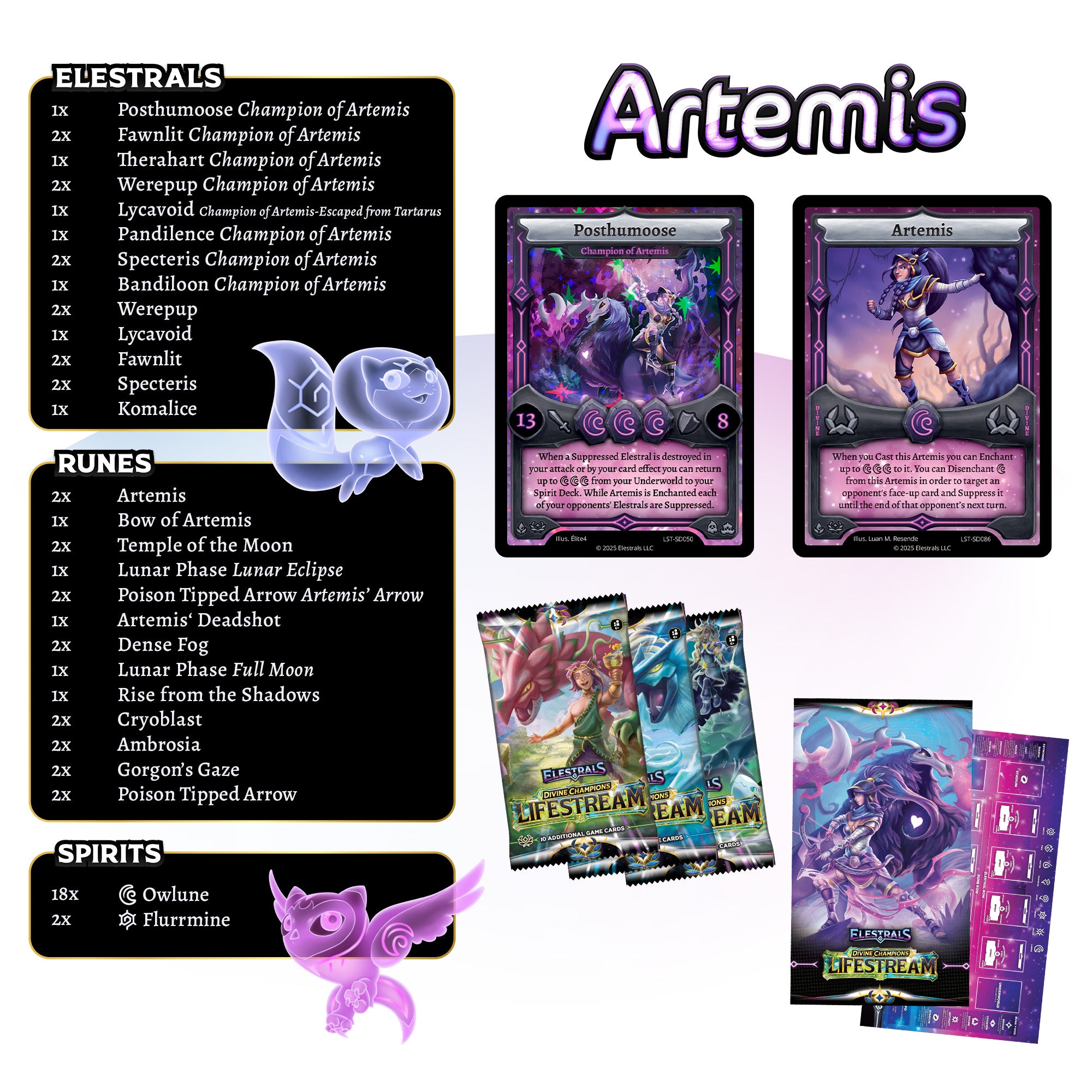 Lifestream Artemis Starter Deck with 3 Booster Packs