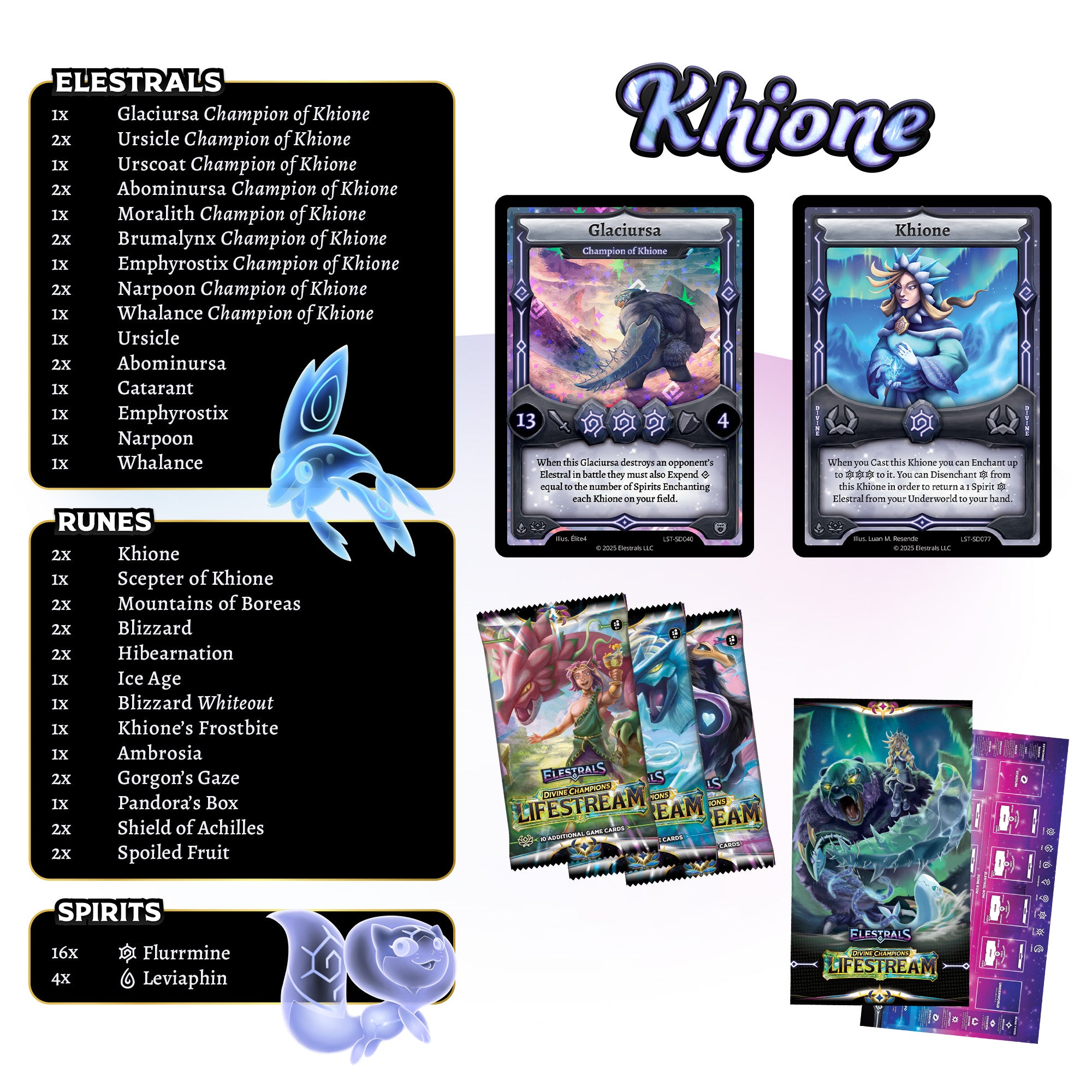 Lifestream Khione Starter Deck with 3 Booster Packs