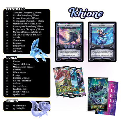 Lifestream Khione Starter Deck with 3 Booster Packs